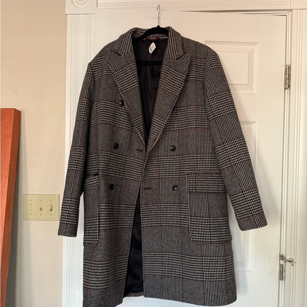 BONOBOS Houndstooth Wool Topcoat